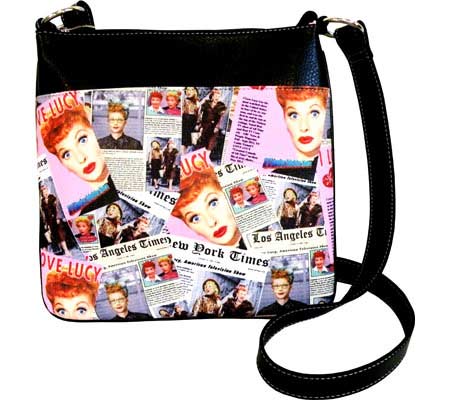 Women's I Love Lucy Signature Product I Love Lucy Collage Messenger Bag LU611