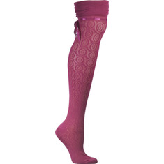 Women's Ozone High-Ties OTK - Fuchsia Casual Socks