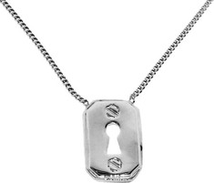 Moise - Sterling Silver Pad Lock Necklace (Women's)