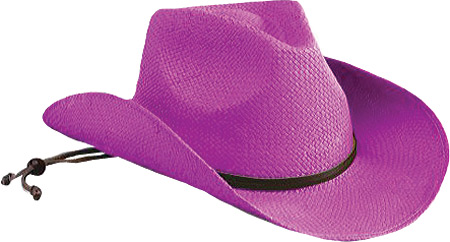 Women's San Diego Hat Company Soft Toyo Cowboy Hat STCL - Bright Pink Hats