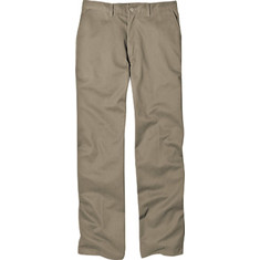 Men's Dickies Relaxed Fit Cotton Flat Front Pant 34" Inseam - Khaki Workwear