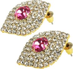 Women's Kate Marie Fashion Earrings Drop - Pink Stud Earrings