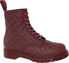 Dr. Martens - Coralie Quilted 8-Eye Boot (Women's) - Cherry Red Danio
