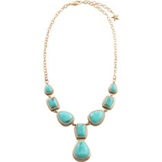 Barse - Bronze/Genuine Turquoise Necklace SN6942T01B (Women's) - Gold/Turquoise