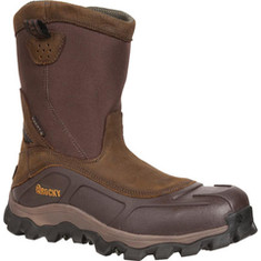 Rocky - 10" GritArmor CT WP Insulated Boot 6559 (Men's) - Brown Full Grain Leather/Nylon