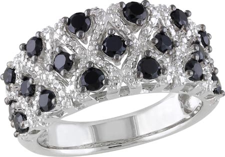 Women's Amour SHB000473 Black Spinel Ring