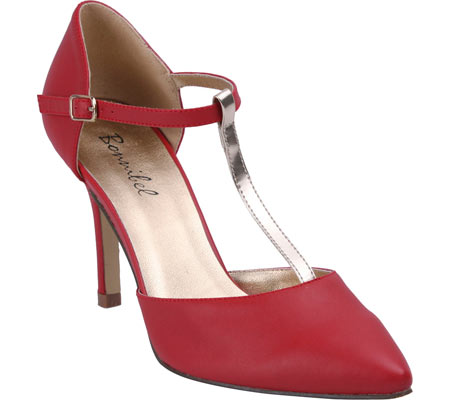 Women's Beston Karla-3 - Red Faux Leather High Heels