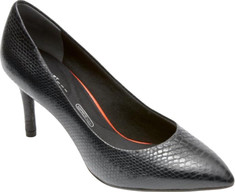 Rockport - Total Motion 75mm Pointy Pump (Women's) - Nero Leather