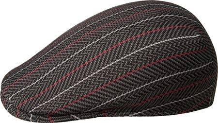 Kangol Sierra Stripe 507 - Black Newsboy Caps