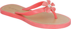Women's Beston Nest-1 Thong Sandal - Coral Faux Leather Thong Sandals