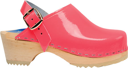 Women's Cape Clogs Neon Pink Patent - Pink Casual Shoes
