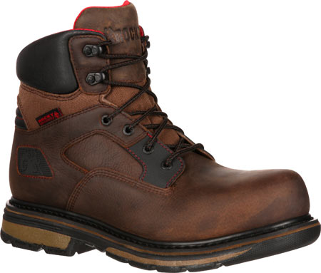 Men's Rocky 6" Hauler- Goodyear Welt RKK0127" - Brown Leather Boots