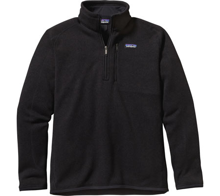 Men's Patagonia Better Sweater 1/4-Zip - Black/Black Jackets