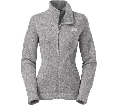 Women's The North Face Crescent Sunset Full Zip - High Rise Grey Heather Jackets