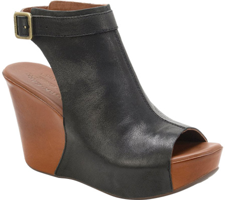 Women's Kork-Ease Berit K358 Sandal - Black/Avana Full-Grain Leather Sandals