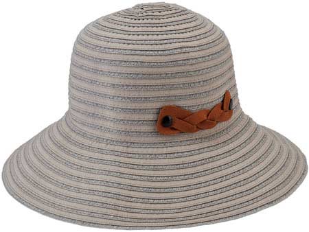 Women's San Diego Hat Company Packable Ribbon Crusher Medium Brim Hat RBM5557