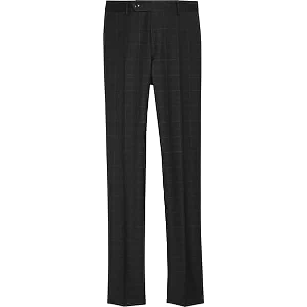 Tommy Hilfiger Men's Modern Fit Suit Separates Pants Charcoal Windowpane - Size: 36W x 34L