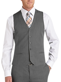 Egara Medium Gray Suit Separates Slim Fit Vest