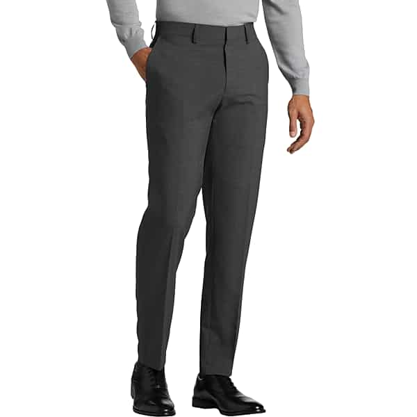 Haggar Men's Slim Fit Dress Pants Charcoal - Size: 36W x 29L