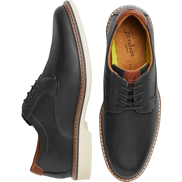 Florsheim Men's Norwalk Plain Toe Lace Up Oxfords Black - Size: 8 D-Width