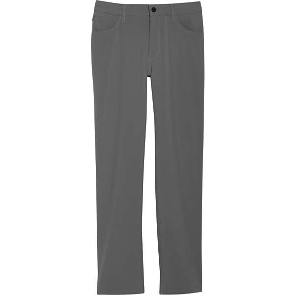 Awearness Kenneth Cole Men's AWEAR-TECH Slim Fit 5-Pocket Tech Pants Charcoal - Size: 38W x 34L