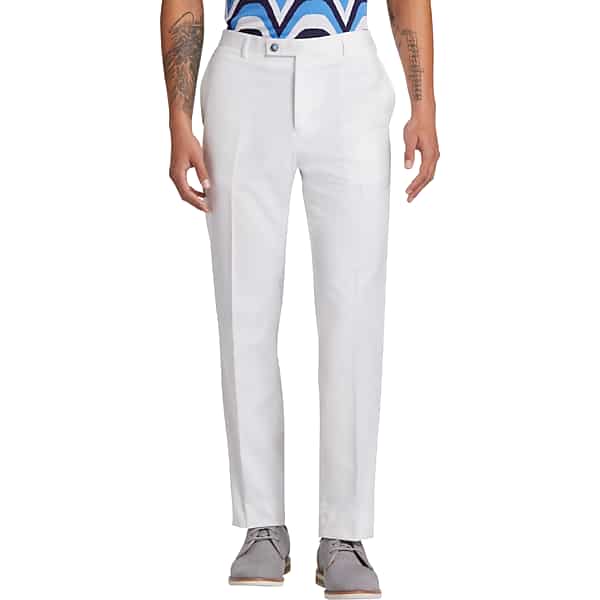 Paisley & Gray Men's Slim Fit Suit Separates Dress Pants White - Size: 36