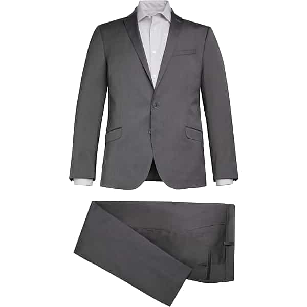 Kenneth Cole Reaction Men's Slim Fit Performance Stretch Suit Gray - Size: 38 Short