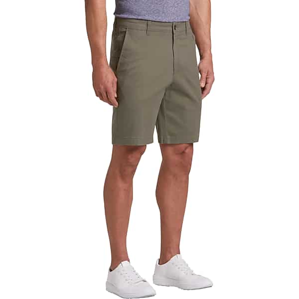 Joseph Abboud Men's Modern Fit Stretch Shorts Olive Green - Size: 32W