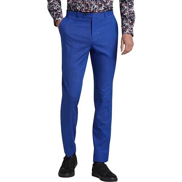 Paisley & Gray Men's Slim Fit Suit Separates Dress Pants Blue - Size: 42