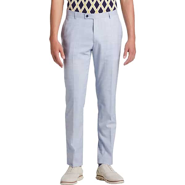 Paisley & Gray Men's Slim Fit Suit Separates Dress Pants Light Blue - Size: 31