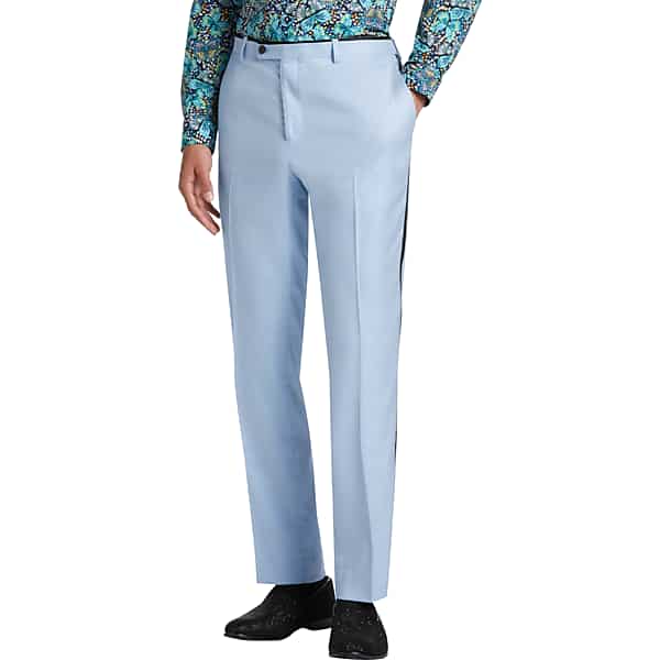 Paisley & Gray Men's Slim Fit Suit Separates Dress Pants Light Blue - Size: 38