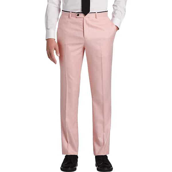 Paisley & Gray Men's Slim Fit Suit Separates Dress Pants Pink - Size: 33