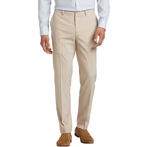 Michael Kors Men's Modern Fit Suit Separates Pants Tan - Size: 34W x 34L