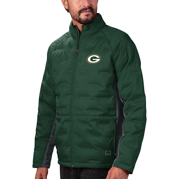 MSX By Michael Strahan Men's Green Bay Packers Ultimate Puffer Jacket Green - Size: Small