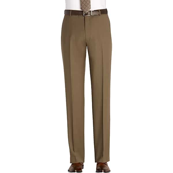 Awearness Kenneth Cole Men's Taupe Modern Fit Pants - Size: 28W