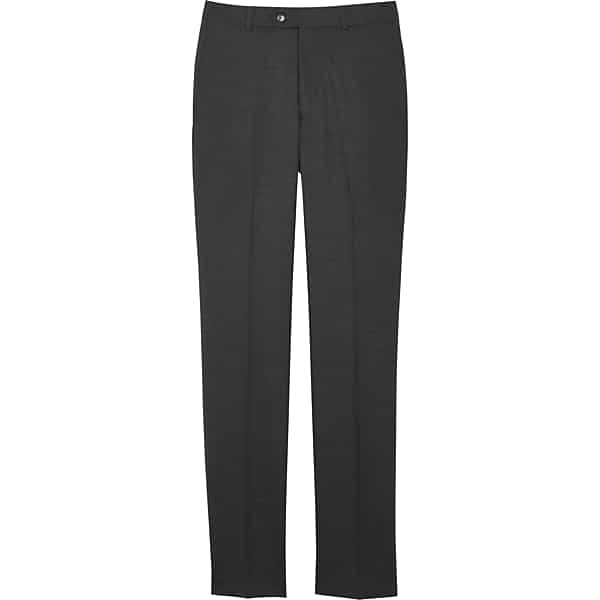 Joseph Abboud Men's Charcoal Tic Slim Fit Suit Separates Pants - Size: 42