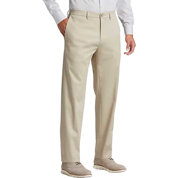 Haggar Men's Iron Free Premium Straight Fit Khaki Pants Tan - Size: 34W x 29L