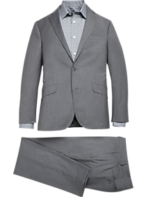 Kenneth Cole Reaction Slim Fit Suit Gray Check