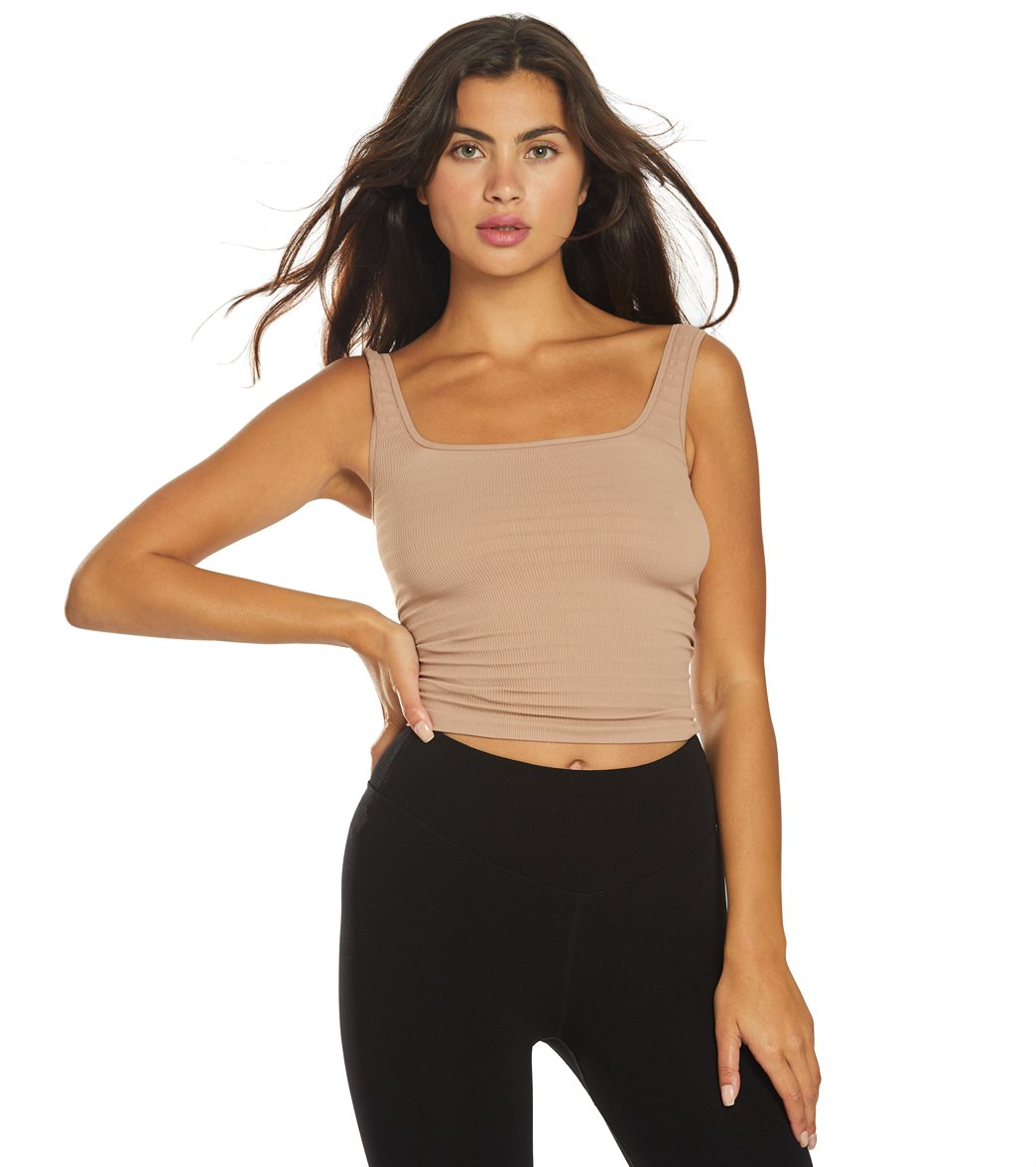 Free People Women's Square One Seamless Cami - Nude - X-Small/Small Spandex Top