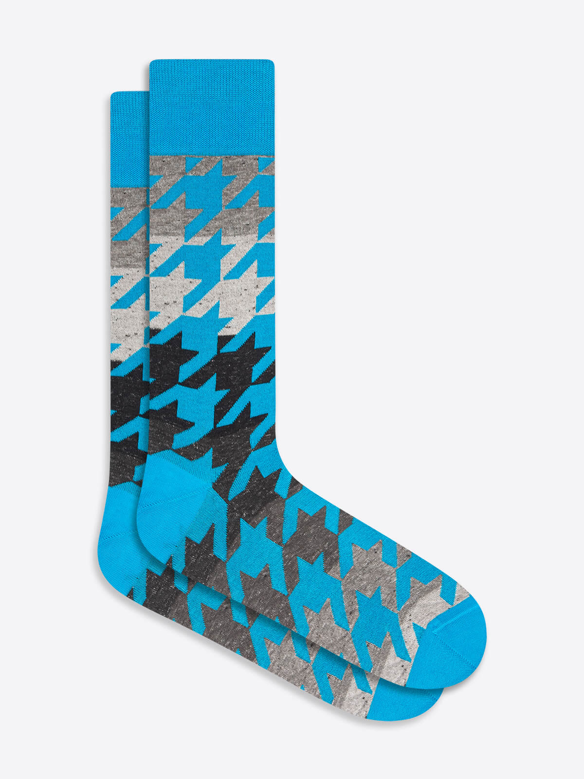 Hound's Tooth Mid-Calf Sock