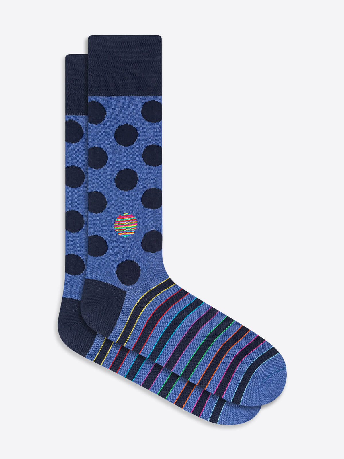 Dot and Stripe Mid-Calf Socks