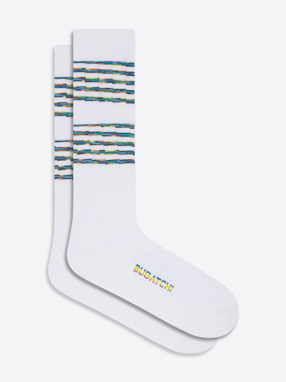 Melange Stripe Athletic Socks