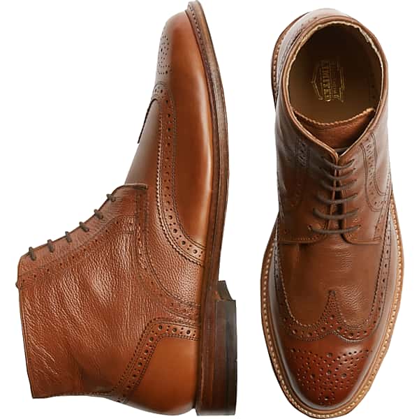Florsheim Men's Brown Wingtip Boots - Size: 10.5 D-Width