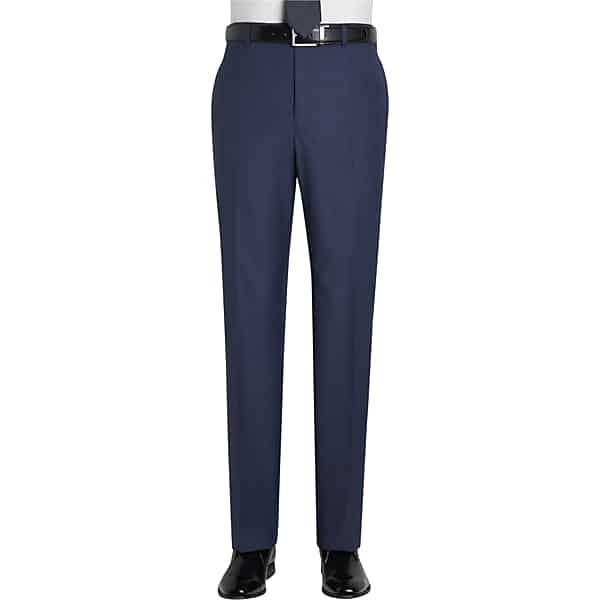 Awearness Kenneth Cole Men's AWEAR-TECH Slim Fit Suit Separates Pants Black & White Sharkskin - Size: 30