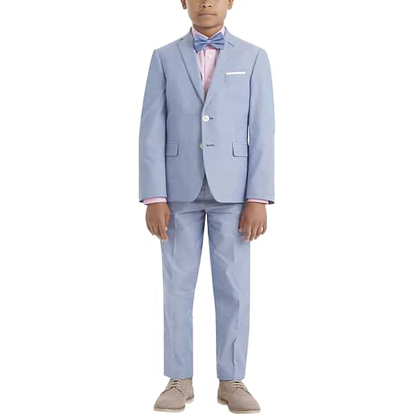 Lauren By Ralph Lauren Classic Fit Men's Suit Blue Plaid - Size: 44 Long