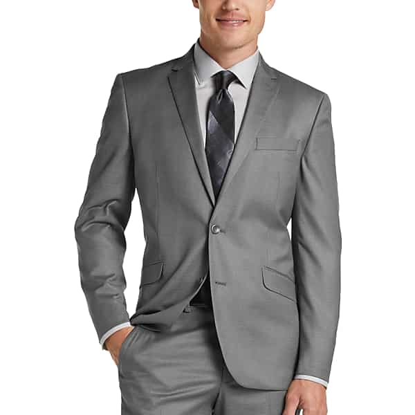 JOE Joseph Abboud Men's Light Gray Slim Fit Suit Separate Pant - Size: 43