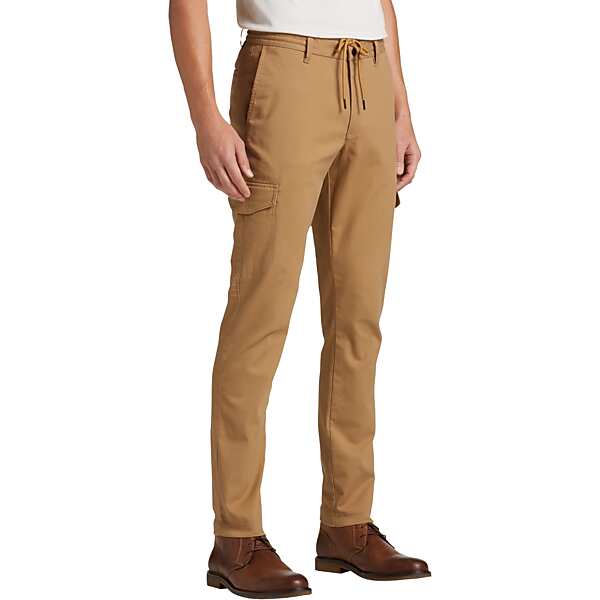 Awearness Kenneth Cole Men's Slim Fit Cargo Pants Tan - Size: 38W x 32L