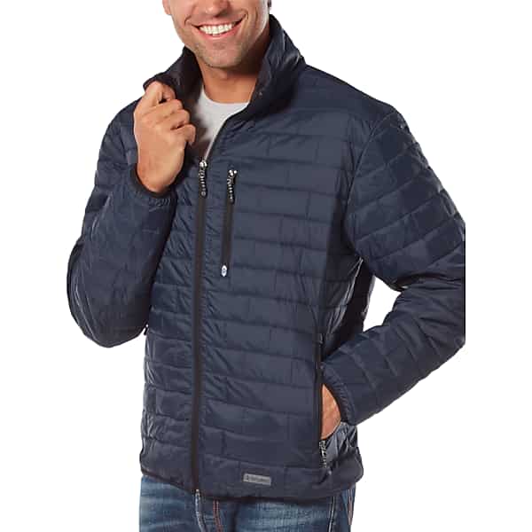 Free Country Men's Modern Fit Breakthrough Puffer Jacket Navy - Size: Large