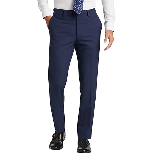 Tayion Men's Classic Fit Suit Separates Coat Gray & Blue Plaid - Size: 38 Short