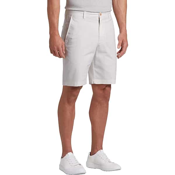 Joseph Abboud Men's Modern Fit Stretch Shorts White - Size: 48W